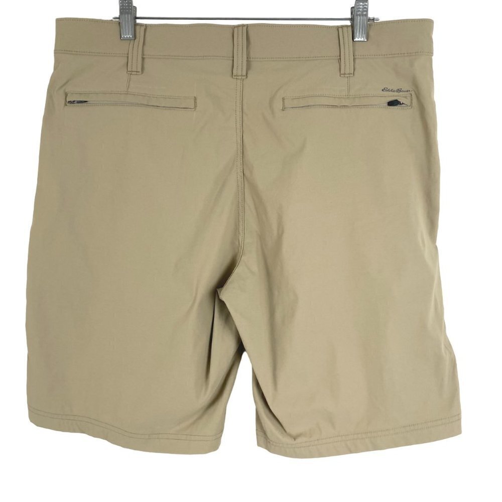 Eddie Bauer Travex Shorts Men's Size 38 Tan Outdoor Hiking Nylon Spandex - Picture 5 of 8